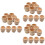 30 Pcs Blank Egg Pedestal Hand Painted Wood Cup Diy Holder 8