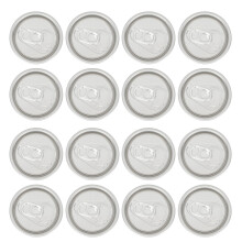 100 Pcs Ring-Pull Aluminum Can Lids For Soda Water Wide Mouth