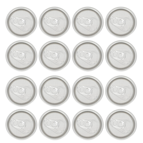 100 Pcs Ring-Pull Aluminum Can Lids For Soda Water Wide Mouth