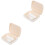 2 Sets Plastic Denture Case With Cleaning Tools For Travel 5