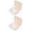 2 Sets Plastic Denture Case With Cleaning Tools For Travel 7