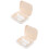 2 Sets Plastic Denture Case With Cleaning Tools For Travel 9