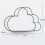Cloud Shaped Metal Bookshelf For Home Office Use Black 2