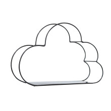 Cloud Shaped Metal Bookshelf For Home Office Use Black