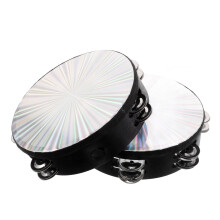 2Pcs Double Row Jingles Tambourine For Party Dance Performance
