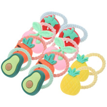 50 Pcs Cute Dog Hair Ties For Long Haired Dogs With Cartoon Designs