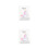 2Pcs Fabric Cover Diary Notebook Journal For Student White 3