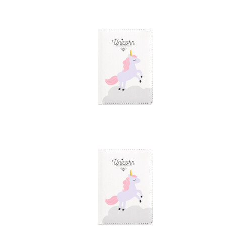 2Pcs Fabric Cover Diary Notebook Journal For Student White 2
