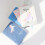 2Pcs Fabric Cover Diary Notebook Journal For Student White 11
