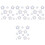 36 Pcs Window Decals Anti-Collision Glass Stickers Flower Design 10