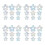 36 Pcs Window Decals Anti-Collision Glass Stickers Flower Design 4
