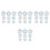 36 Pcs Window Decals Anti-Collision Glass Stickers Flower Design 3