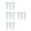 36 Pcs Window Decals Anti-Collision Glass Stickers Flower Design 2