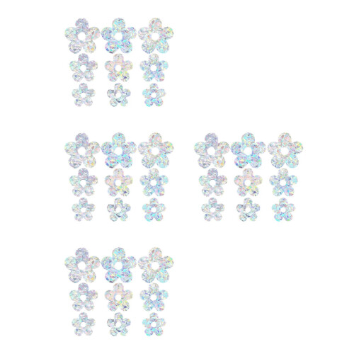 36 Pcs Window Decals Anti-Collision Glass Stickers Flower Design 1