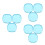 9 Pcs Transparent Retainer Case Portable Denture Holder 4