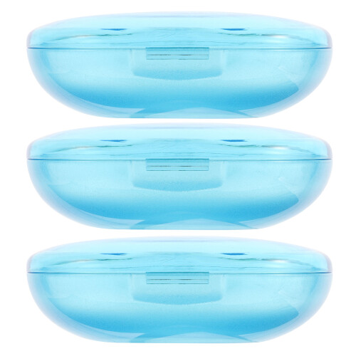 9 Pcs Transparent Retainer Case Portable Denture Holder 2