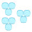 9 Pcs Transparent Retainer Case Portable Denture Holder 5