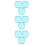 9 Pcs Transparent Retainer Case Portable Denture Holder 6