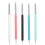 5Pcs Nail Art Dotting Tools With Silicone Brush For Uv Gel Design 4