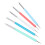 5Pcs Nail Art Dotting Tools With Silicone Brush For Uv Gel Design 10