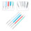 5Pcs Nail Art Dotting Tools With Silicone Brush For Uv Gel Design 9