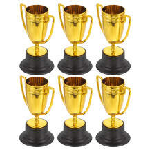 24 Pcs Mini Trophy Cups For Kids Small Plastic Gold Awards