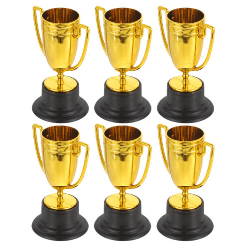 24 Pcs Mini Trophy Cups For Kids Small Plastic Gold Awards
