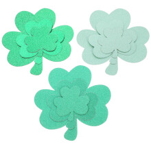 One Set Of Shamrock Paper Cutouts For Kindergarten Wall Decor