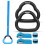 4 Pairs Gymnastic Rings With Adjustable Straps For Strength Training 1