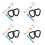 4 Pairs Gymnastic Rings With Adjustable Straps For Strength Training 5