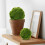 3Pcs Fake Mossy Balls Artificial Topiary Ornaments For Garden Wedding 4