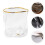 1 Stuk Transparant Whiskeyglas Creatieve Bierpul Goud 6