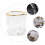 1 Stuk Transparant Whiskeyglas Creatieve Bierpul Goud 8