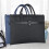 Mens Briefcase A4 Information Bag Unisex 30x38cm Black 2