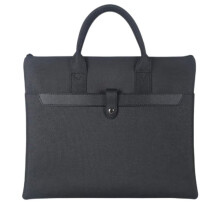 Mens Briefcase A4 Information Bag Unisex 30x38cm Black