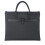 Mens Briefcase A4 Information Bag Unisex 30x38cm Black 1