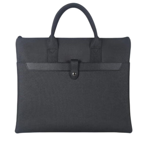 Mens Briefcase A4 Information Bag Unisex 30x38cm Black