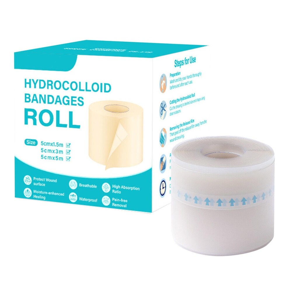 Hydrocolloid Bandages Roll Flexible Scar Removal Patches Medical Moist Healing Sheet Breathable Skin-Friendly Toes