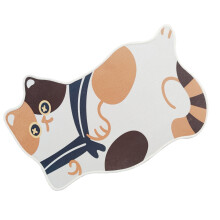 Bunter Katzen-Polyester-Teppich 50x80cm Wohnaccessoire für Raum & Büro