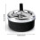 Automatic Cleaning Rotating Ashtray, Round Push Down Cigarette Ashtray with Spinning Tray, Large, Black f54 5