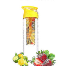(A15) 800ml Portable Fruit Infuser Water Bottle Kids Outdoor Sports Lemon Juice Bottle Flip Lid For f26