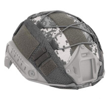 Helmet Cover Mesh For Outdoor Airsoft Paintball Gear Grey ACU Style Universal Size
