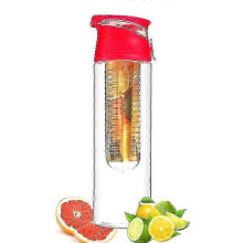 (Rose red16) 800ml Portable Fruit Infuser Water Bottle Kids Outdoor Sports Lemon Juice Bottle Flip Lid For f26