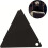 Triangle Ski Snowboard Wax Scraper With Corner Notch Acrylic Based Black Snowboard Tuning Equipment Scraper 3
