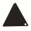 Triangle Ski Snowboard Wax Scraper With Corner Notch Acrylic Based Black Snowboard Tuning Equipment Scraper 1