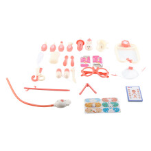 Kids Doctor Nurse Dental Medical Set, Pink Plastic Educational Toy