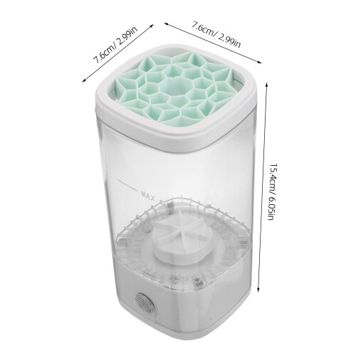 One Set Electric Makeup Brush Cleaner Portable Automatic For Powder Puff 2