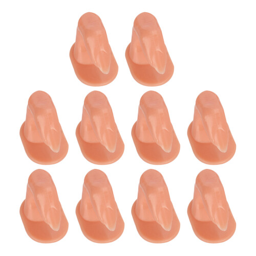 10Pcs Manicure Practice Finger Stand Nail Art Training Model