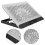 Notebook Cooler Thin Aluminum Alloy Cooling Pad With Quiet Fan Silver 10
