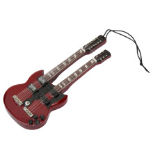 Miniaturtes elektrisches Holz-Gitarrenmodell für Weihnachten, Geburtstagsfeier Dekoration Typ 11